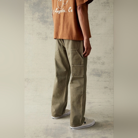 PacSun [34x32] Eco Baggy Olive Carpenter Jeans - Picture 4 of 6